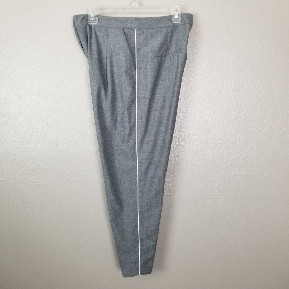 Topshop Gray High Waisted Tapered Ankle Trousers 8
